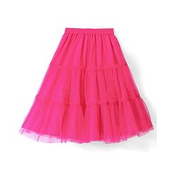 Babyhug Woven Half Sleeves Embroidered Choli and Net Lehenga with Dupatta - Pink