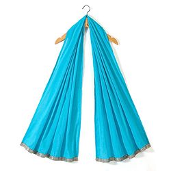 Babyhug Three Fourth Sleeves Printed Kurti Sharara and Dupatta Set with Floral Print - Blue