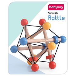 Babyhug Skwish Rattle- Multi colour