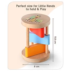 Babyhug Clacker Rolling Rattle- Multicolor