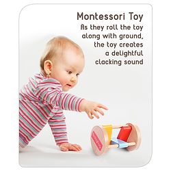 Babyhug Clacker Rolling Rattle- Multicolor