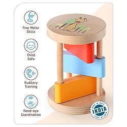 Babyhug Clacker Rolling Rattle- Multicolor