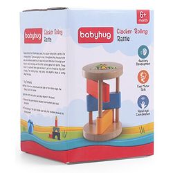 Babyhug Clacker Rolling Rattle- Multicolor