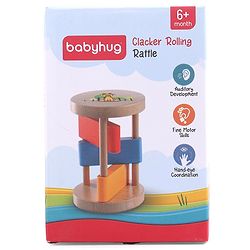 Babyhug Clacker Rolling Rattle- Multicolor