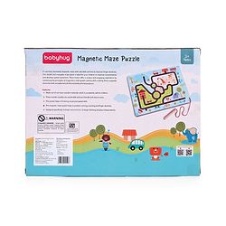Babyhug Magnetic Maze Wooden Puzzle| Improves Hand Eye Co-ordination and Motor Skills| Montessori Learning and Educational Toy for 3-6 Years Kids| Gifting Toy| BIS Certified