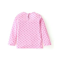 Babyhug Cotton Knit Full Sleeves T-Shirts Floral Print Pack of 3 - Pink & Purple