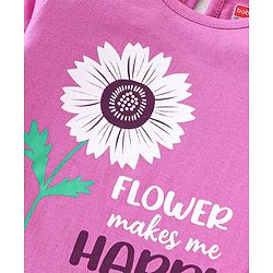 Babyhug Cotton Knit Full Sleeves T-Shirts Floral Print Pack of 3 - Pink & Purple