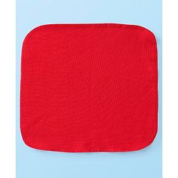 Babyhug Cotton Terry Knit Wash cloth Polka Dots Print Pack of 6 L 30 x B 30 cm - Red & White