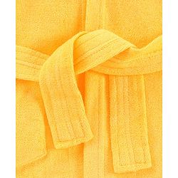 Babyhug Cotton Terry Knit Full Sleeves Hooded Bath Robe Lion Design - Yellow