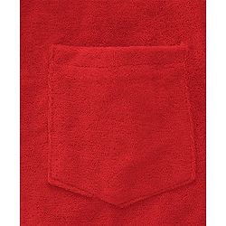 Babyhug Cotton Knit Full Sleeves Hooded Bath Robe Penguin Design - Red