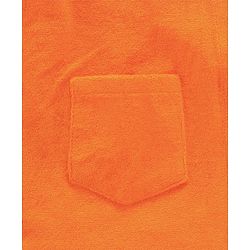 Babyhug Cotton Knit Full Sleeves Hooded Bath Robe Frog Patch - Orange