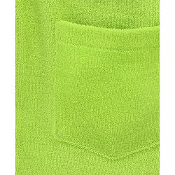Babyhug Cotton Knit Full Sleeves Hooded Bath Robe Giraffe Embroidery - Green