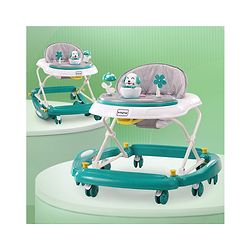 Babyhug Puppy 2 in 1 Walker Cum Rocker with 3 Adjustable Height & Musical Play Tray With Light - Blue