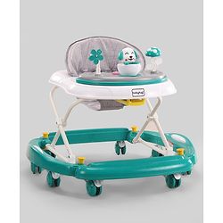 Babyhug Puppy 2 in 1 Walker Cum Rocker with 3 Adjustable Height & Musical Play Tray With Light - Blue