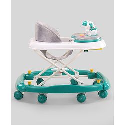 Babyhug Puppy 2 in 1 Walker Cum Rocker with 3 Adjustable Height & Musical Play Tray With Light - Blue