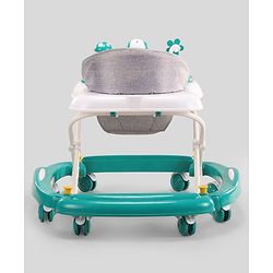 Babyhug Puppy 2 in 1 Walker Cum Rocker with 3 Adjustable Height & Musical Play Tray With Light - Blue