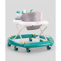 Babyhug Puppy 2 in 1 Walker Cum Rocker with 3 Adjustable Height & Musical Play Tray With Light - Blue