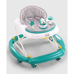Babyhug Puppy 2 in 1 Walker Cum Rocker with 3 Adjustable Height & Musical Play Tray With Light - Blue