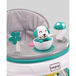 Babyhug Puppy 2 in 1 Walker Cum Rocker with 3 Adjustable Height & Musical Play Tray With Light - Blue