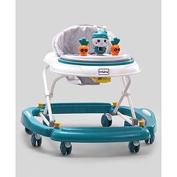 Babyhug Bunny 2 In 1 Walker Cum Rocker With 3 Adjustable Height & Musical Play Tray With Lights-Blue