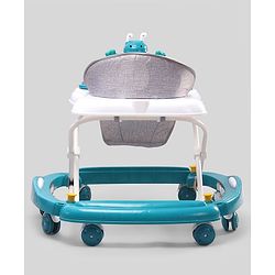 Babyhug Bunny 2 In 1 Walker Cum Rocker With 3 Adjustable Height & Musical Play Tray With Lights-Blue