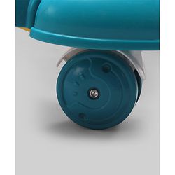 Babyhug Panda 2 In 1 Walker Cum Rocker With 3 Adjustable Height & Musical Play Tray With Lights-Grey| Smooth Swivel Wheels| BIS Certified| Comfortable Seat| Removable Toys