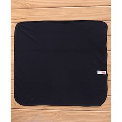 Babyhug Cotton Terry Knit Towel with Hood Bear Applique L 76.2 x B 76.2 cm - Navy Blue