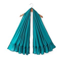 Babyhug Sleeveless Embroidered Choli & Lehenga Set With Dupatta - Teal Green