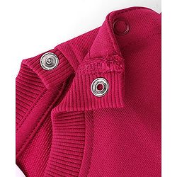 Babyhug 100% Cotton Knit Full Sleeves Sweatshirt With Rainbow Graphics - Red