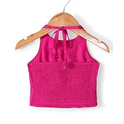 Babyhug Woven Sleeveless Choli & Lehenga Dupatta Gotta Patti & Sequine Detailing - Pink & Purple