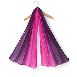 Babyhug Woven Sleeveless Choli & Lehenga Dupatta Gotta Patti & Sequine Detailing - Pink & Purple