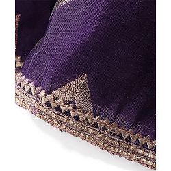 Babyhug Woven Sleeveless Choli & Lehenga Dupatta Gotta Patti & Sequine Detailing - Pink & Purple