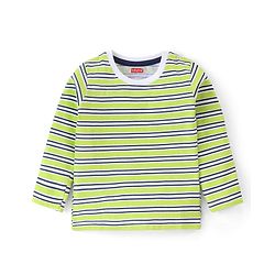 Babyhug 100% Cotton Knit Full Sleeves T-Shirt Pack of 3 with Bear Graphics - Multicolour