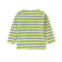 Babyhug 100% Cotton Knit Full Sleeves T-Shirt Pack of 3 with Bear Graphics - Multicolour