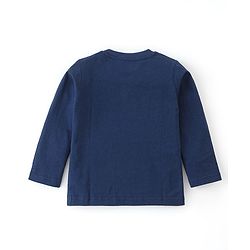 Babyhug 100% Cotton Knit Full Sleeves T-Shirt Pack of 3 with Bear Graphics - Multicolour