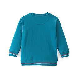 Babyhug 100% Cotton Knit Full Sleeves Sweatshirt With Text Graphics - Multicolor