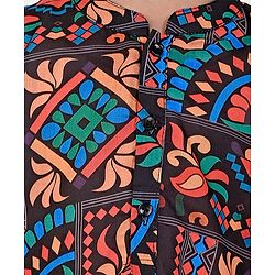 Babyhug Cotton Woven Full Sleeves Kurta Pyjama Set - Multicolor