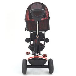 Babyhug Plug & Play Apache Tricycle with Parental Handle and Printed Canopy Military Theme - Green