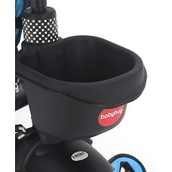 Babyhug Plug & Play Apache Tricycle with Parental Handle and Printed Canopy Military Theme - Green