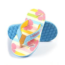 Cute Walk by Babyhug Slip On Flip Flops with Floral Print - Multicolour