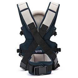 Babyhug  First Blossom 3-in-1 Baby Carrier: Ergonomic with breathable mesh, Padded straps, Cushioned leg openings, and versatile carrying positions for ultimate baby comfort and Parent convenience-Blue