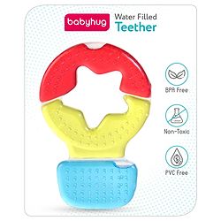 Babyhug Balloon Shaped Water Filled Teether - Multicolour| BPA Free Teething Toy| Soothing Gums| 100% Food Grade | Easy to Clean| Easy to Grasp| PVC Free