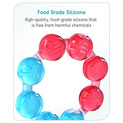 Babyhug Balloon Shaped Water Filled Teether - Multicolour| BPA Free Teething Toy| Soothing Gums| 100% Food Grade | Easy to Clean| Easy to Grasp| PVC Free