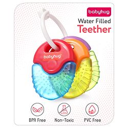 Babyhug Balloon Shaped Water Filled Teether - Multicolor| BPA Free Teething Toy| Soothing Gums| 100% Food Grade | Easy to Clean| Easy to Grasp