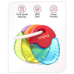Babyhug Balloon Shaped Water Filled Teether - Multicolor| BPA Free Teething Toy| Soothing Gums| 100% Food Grade | Easy to Clean| Easy to Grasp