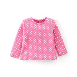 Babyhug Cotton Knit Full Sleeves Fawn & Floral Print T-Shirts Pack of 3 - Pink Purple & Yellow