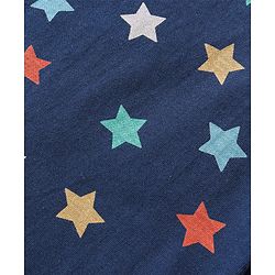 Babyhug Cotton Knit Full Sleeves Night Suit With Star Print - Navy Blue