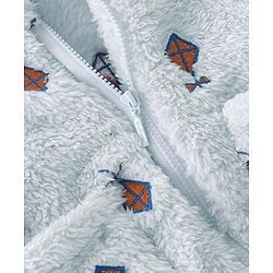 Babyhug Woven Full Sleeves Hooded  Jacket Kite Design  - Light Blue