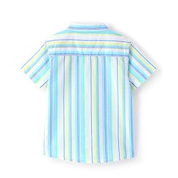 Babyhug Cotton Woven Half Sleeves Striped Shirt - Multicolor