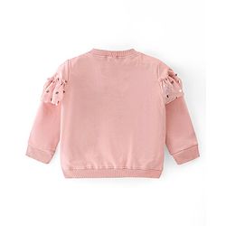 Babyhug 100% Cotton Knit Full Sleeves Top & Legging Set Heart Print - Pink & Blue